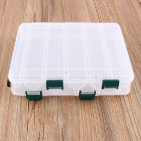 12 Compartments Fishing Case Lure Box Tackle Two Sided Storage Plastic Large