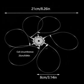 1pc Crab Trap Snare With Multiple Hooks; Reusable Outdoor Crap Small Lobster Set (Items: 6 Hooks)